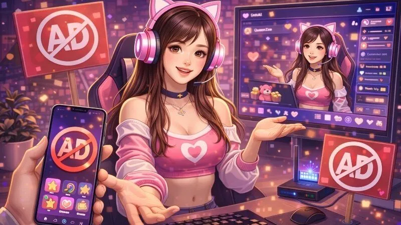 app-livestream-giai-tri-nao-it-quang-cao-nhat-nam-2026